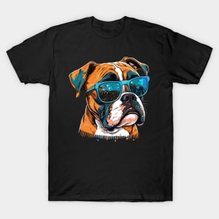 Boxer with Sunglasses T-Shirt